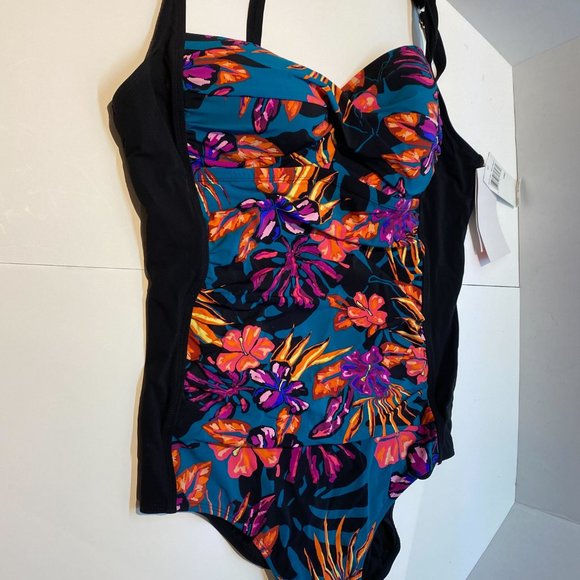 NWT Christina Bloom Tropics One Piece - Picture 3 of 8